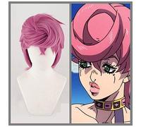 Nouveau Trish Una Cosplay perruque Anime JOJO aventure Bizarre vent d'or Cosplay perruque Trish Una cheveux Halloween Costume perruques + casquette + piste
