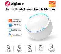 Nouveau Tuya ZigBee bouton intelligent interrupteur bricolage scène sans fil bouton rotatif variateur appareils ménagers automatisation liaison à distance