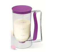Nouveau type de distributeur de pâte, entonnoir de pâte, séparateur de liquide portable pour cupcakes, tasse à mesurer, outil de cuisson (violet)