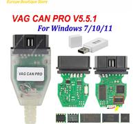Nouveau VAG CAN PRO V5.5.1 avec FTDI FT245RL VCP OBD2 Interface de Diagnostic câble USB prise en charge Can Bus UDS K Line fonctionne pour AUDI/VW Pas de dongle
