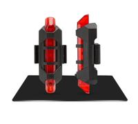 Nouveau Vélo 5 Led Usb Rechargeable Vélo Bicyclette Queue Avertissement Lumière Arrière Sécurité Rouge