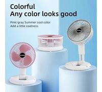 Nouveau ventilateur de bureau pliable, ventilateur de table rechargeable USB rétractable, ventilateur de sol portable sans fil, convient pour la maison, les voyages, l'extérieur, les sports et la remi