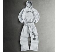 Nouveau venu pour adolescent garçon en automne, style minimaliste décontracté, sweat-shirt à capuche à manches longues inspiré des sports et du streetwear, imprimé d'étoiles et de lettres peintes à la