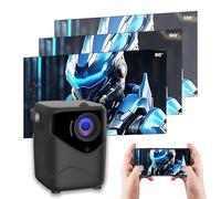 Nouveau vidéoprojecteur avec système Android, vidéoprojecteur Portable amélioré, projecteur Full HD 1080P avec Support 4K, Intelligent pour la Maison et Le Bureau Compatible avec HD/US