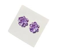 Nouveau violet gardénia boucles d'oreilles blanc mignon doux boucles d'oreilles pour femmes Brincos femme mode bijoux Kolczyki boucles d'oreillesUtile et pratique.
