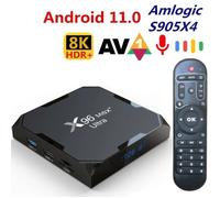 Nouveau X96 Max Plus Ultra TV Box Android 11 Amlogic S905X4 AV1 8K double Wifi Android 11 lecteur multimédia 4GB 64GB décodeur