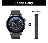 Nouveau Zeblaze Btalk 3 GPS Smartwatch 1.43 ""AMOLED écran double sangle Bluetooth appel montre de sport fréquence cardiaque SpO2 suivi du stress,Gris Sidéral