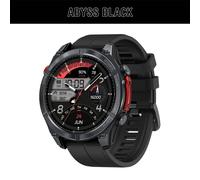 Nouveau Zeblaze Stratos 4 GPS montre intelligente 1.43 AMOLED affichage boussole intégrée altimètre barométrique lampe de poche appel vocal Smartwatch,Abîme Noir