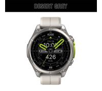 Nouveau Zeblaze VIBE 8 AMOLED affichage lampe de poche intégrée Smartwatch lentille saphir faire/réception des appels HR/BP surveillance montre intelligente,Gris Désert