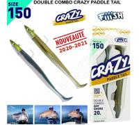 NOUVEAUTE 2021 ! Double combo CRAZY PADDLE TAIL CPT1226 TK FIIISH