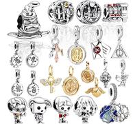 Nouveauté 2026 : Breloques Harry Potter pour bracelets et colliers en argent, compatibles avec les bracelets serpent originaux, pour la création de bijoux DIY, cadeau pour femme Z17