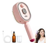 Nouveauté 2026 Brosse à cheveux électrique à coussin d'air et pulvérisation - Rechargeable, démêlante et anti-frisottis,nourrit les cheveux secs,soin spa portable à domicile (1,Rose)