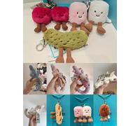 Nouveauté 2026 : Porte-clés en peluche, Dragon du Ciel, fruits amusants, diverses séries de breloques pour sacs, porte-clés, collection cadeaux, cadeau d'anniversaire 1pcs-