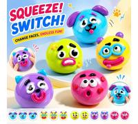 Nouveauté 2026 Smushers Squishy, Jouet Squishy Visage d'Animal Curiosités, Jouet à Presser Mignon et Moulable à Remontée Lente, Sensoriel Relaxant Anti-Anxiété Random 5pcs