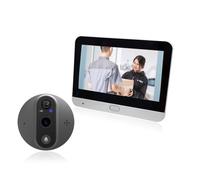 Nouveauté 2026 - Sonnette Camera WiFi Anti-Effraction, Vision Grand Angle, Rechargeable, Compatible iOS & Android