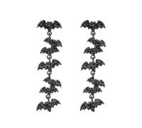 Nouveauté Cadeaux citrouille d'halloween, d'oreilles goutte d'huile, dessin animé créatif, chapeau de sorcière d'halloween Plaquée Dangle (D, One Size)