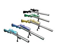 Nouveauté Cool Sniper Gun Shape Gel Pens, Black Pens School Cool Gadgets with Light for Kids and Adults, Sniper Pens Gun Lover Collector Man Boys Gifts (aléatoire)