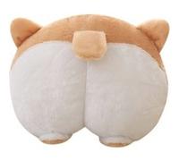 Nouveauté Corgi Bas Siège d'auto cou oreiller chien en peluche Coussin Fesses Têtière