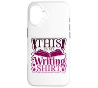 Nouveauté d'écrivain, C'est Mon écriture avec Livre et Stylo Coque pour iPhone 16