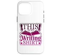 Nouveauté d'écrivain, C'est Mon écriture avec Livre et Stylo Coque pour iPhone 16 Pro Max