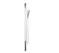 Nouveauté étage avec corde de contact pour le sol travail 120 cm en blanc reits brodé Finesse Clé Clé Carrot Horse manstickn Supernatural parelli karottenstecken Chevaux Contact étage avec cuir revers