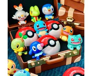 Nouveauté Funism : Boîte Surprise Pokémon 30ème Anniversaire, Personnage d'Anime Premier Partenaire, Figurine Jouet, Cadeau d'Anniversaire pour Collectionneurs Adultes 2PCS