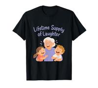 Nouveauté Lifetime Supply of Laughter Grandma Grandpa T-Shirt