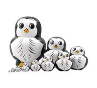 Nouveauté Lot de 10 poupées russes en bois peintes à la main pour les amateurs d'art Figurines de nidification russes décoratives