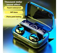 Nouveauté M10 écouteur sans fil casque de haute qualité son parfait écouteurs sport jeu musique BT casque avec batterie externe black