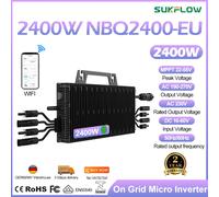 Nouveauté : Micro-onduleur 2400W VDE4105 avec compatibilité WiFi et application, pour une surveillance et un contrôle faciles de votre système d'énergie solaire NBQ 2400W