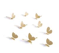 Nouveauté Mode 3D Simulation Papillon Stickrs, Convient pour DIY Décoration Murale Maison Décoration 12 Pcs, Beige Nouveau Libéré et Populaire