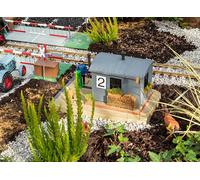 Nouveauté POLA Échelle G Bahnwärterbude Avec Mobile Figurine, Intempéries 330878