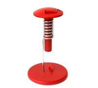 NOUVEAUTÉ: Qwirol - Le porte-rouleau de cuisine, réinventé - noir Système avec frein, adaptable en hauteur, utilisable à une main. Porte essuie tout en trois couleurs. (Rouge)