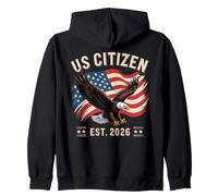 Nouveauté US Citizen 2026 Patriotique Naturalisation Nouveauté Sweat à Capuche