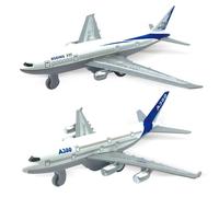 Nouveaux Avions En Métal Moulés Sous Pression Pour Enfants, 2 Pièces, Modèles En Métal De Haute Simulation, Jouet Pouvant Glisser Vers L'arrière, Cadeaux Pour Enfants, Boeing 777