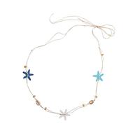 Nouveaux bijoux de taille bohème inspirés de la marine, collier de coquillages d ' étoiles de mer, accessoire de vacances pour femmes, vêtements de fête, bijoux à la mode avec coquillages et étoiles