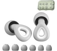 Nouveaux Bouchons D'oreilles Pour Dormir, 45db Anti-Bruit, Interchangeables, Doux Et S Protection Auditive Pour Sommeil, Voyage, Concentration, Concerts (Gris)