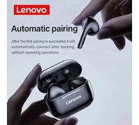 Nouveaux écouteurs Bluetooth 5.3 Lenovo LP40 Pro TWS à connexion rapide, design ergonomique, vitesse de transmission puissante Black