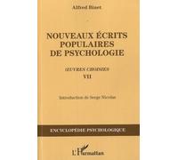 Nouveaux Écrits Populaires De Psychologie - Oeuvres Choisies Tome 7