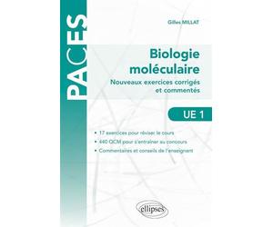 Nouveaux exercices corrigés et commentés de biologie moléculaire (UE1) - Gilles Millat - Ellipses - broché - Scolaire / Universitaire