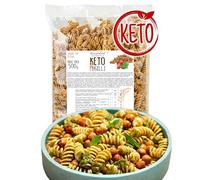 Nouveaux FUSILLI KETO Line@diet | Paquet de 500g de fusilli cétogènes | Faible teneur en glucides et 0,2 g de sucre, riches en fibres et en protéines