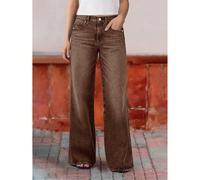 Nouveaux jeans droits pour femmes, confortables et extensibles, de haute qualité, style décontracté pour le printemps et l'automne L,M,S,XL,XXLUnicoloreJean