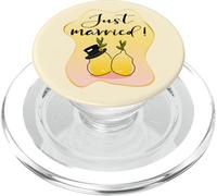 Nouveaux Mariés Marieé Époux Citron Mariage PopSockets PopGrip pour MagSafe