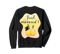 Nouveaux Mariés Marieé Époux Citron Mariage Sweatshirt