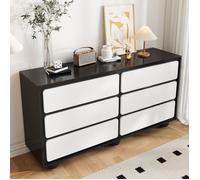 Nouveaux matériaux écologiques Cuisine, dresser élégant avec six tiroirs - Table de coiffure au design moderne, fonction pratique.