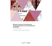 Nouveaux mémoires de la Société des sciences, agriculture et arts du département du Bas-Rhin - Société académique du Bas-Rhin - Hachette Bnf - broché - Livre