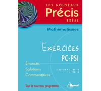 Nouveaux précis exercices maths PC - Guinin - Bréal - broché - Scolaire / Universitaire