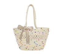 Nouveaux sacs à main décontractés tissés mode sac fourre-tout shopping sac à bandoulière sacs de voyage pour femmes et filles grande capitale tissé sac à main décontracté grande capacité loisirs sac à