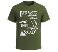 Nouveaux t-shirts de pêcheur | pour les amateurs de poissons | Nouveauté | Cadeau drôle Top Tee, Je veux juste, 5XL