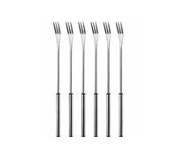 Nouvel 157,5 Fourchettes à fondue au fromage 'Chrome' Acier inoxydable, argent (pack de 6)